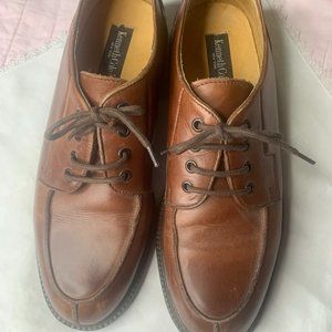 Kenneth Cole Brown Leather Oxford Dress Shoes SZ 11 Excellent Condition